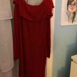 Off the shoulder dress